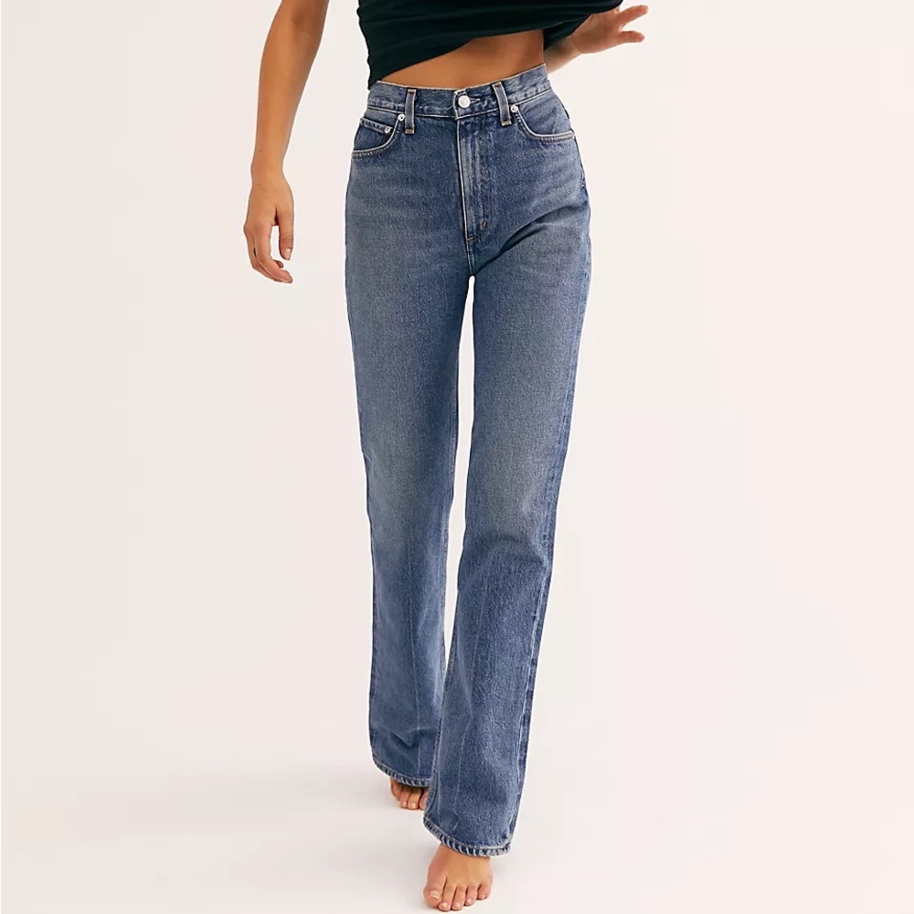 AGOLDE Vintage Flare High-Rise Jeans Organic Cotton Blue Denim Size 29